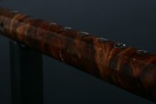 Walnut Burl Native American Flute, Minor, Mid B-4, #E50H